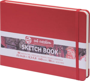 Talens art creation schetsboek rood 14.8 x 21 cm 140 g 80 vellen