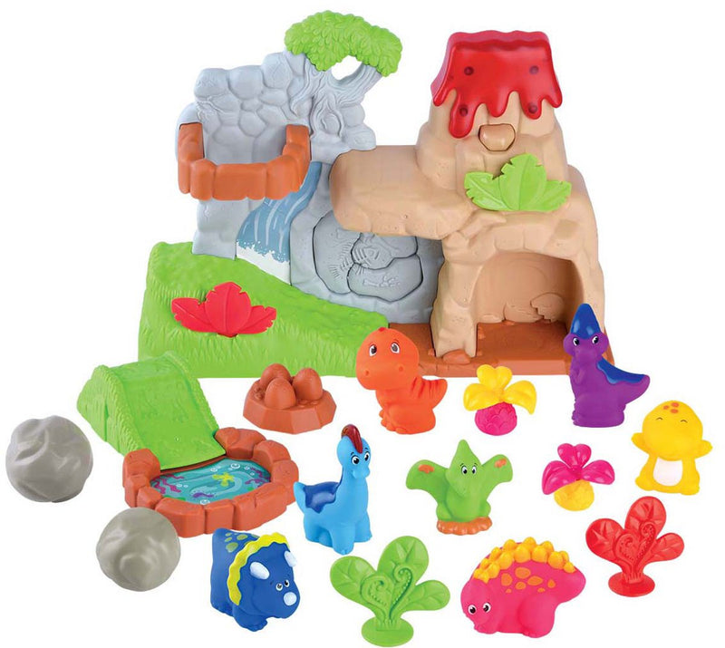 Load image into Gallery viewer, Playgo dino's met vulkaan speelset - 20dlg.
