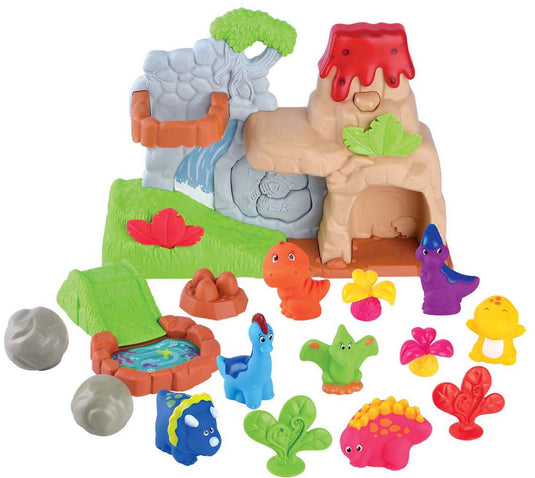 Playgo dino's met vulkaan speelset - 20dlg.