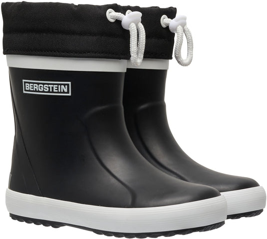 Bergstein classic thermo unisex junior regenlaarzen - black