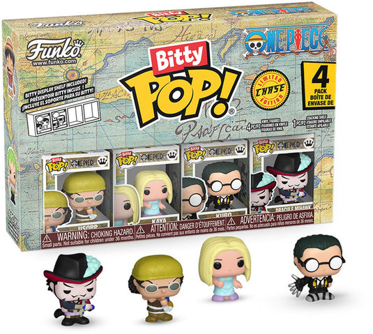 Funko one piece usopp (bitty pop!) vinylfiguurtjes (set van 4) unisex pop! - neutraal - standard