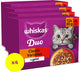 Whiskas kattenvoer - adult 1+ - duo classic variaties gelei - 4x12x85g