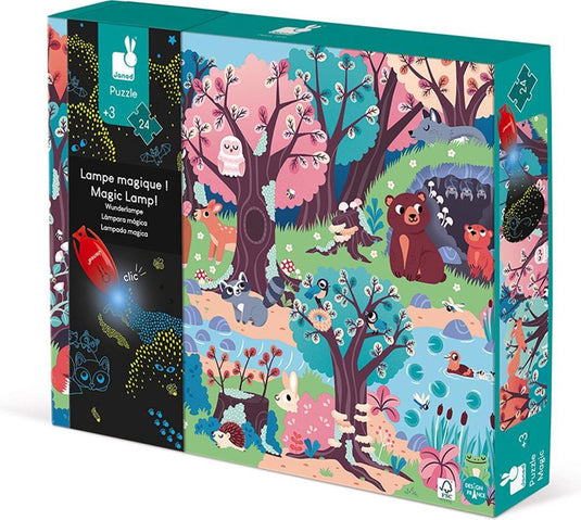 Janod - magische puzzel - het bos - 24 stukjes