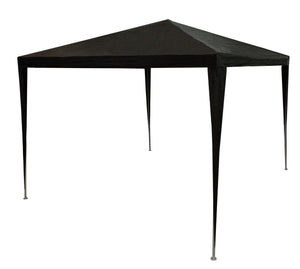 Life time lifetime garden partytent 3 x 3m - paviljoen en feesttent voor tuin of terras - party tent incl. haringen en scheerlijnen - nokhoogte 2.5m - kunststof - antraciet