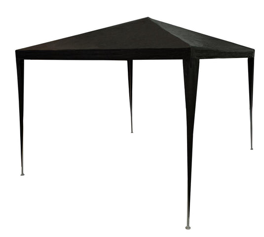 Lifetime garden partytent 3 x 3m - paviljoen en feesttent voor tuin of terras - party tent incl. haringen en scheerlijnen - nokhoogte 2.5m - kunststof - antraciet