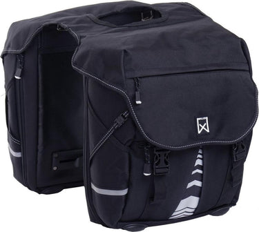 Willex bagagetas 1200 - dubbele fietstas - 28 liter - zwart
