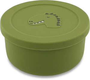 Trixie snackbox kinderen - mr. dino - snackdoosje van siliconen - fruitboxje school - geschikt voor de vaatwasser