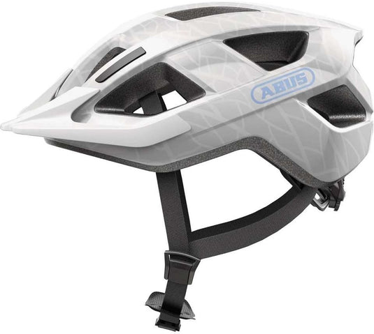 Abus fietshelm aduro 3.0 led white art m - 52-58 cm - wit - geschikt voor gebruik op elektrische fietsen - stadsfietsen - 315 g