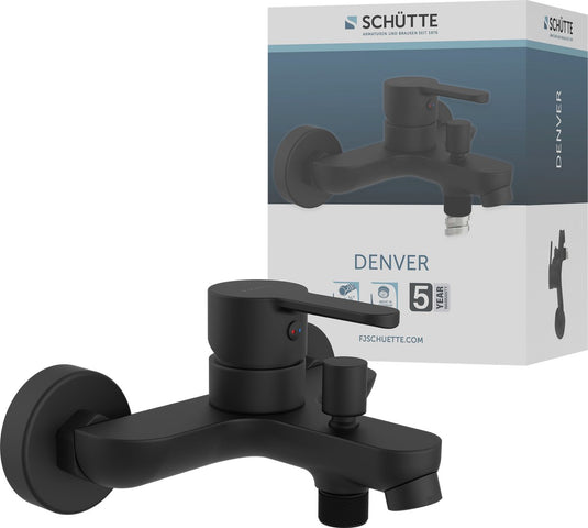 Schütte denver - badkraan - mengkraan - 150 mm hartafstand - zwart mat