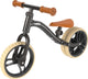 Yvolution - yvelo junior air - black - 2-in-1 loopfiets - verstelbaar zadel en stuur