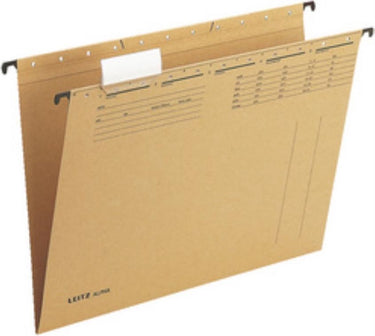 Leitz alpha® hangmap met korte zijde open natuurbruin