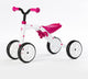 Chillafish loopfiets 1 jaar voor meisjes - vierwieler loopfiets tot 3 jaar met opbergvak - roze - lichtgewicht loopauto met verstelbare zitting en draaghandvat - extra stabiel - stille anti slip banden voor binnen en buiten - model quadie
