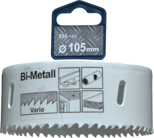 Kwb gatenzaag ø 105 mm - bi-metaal - 8% kobalt - voor staal en hout - 598105