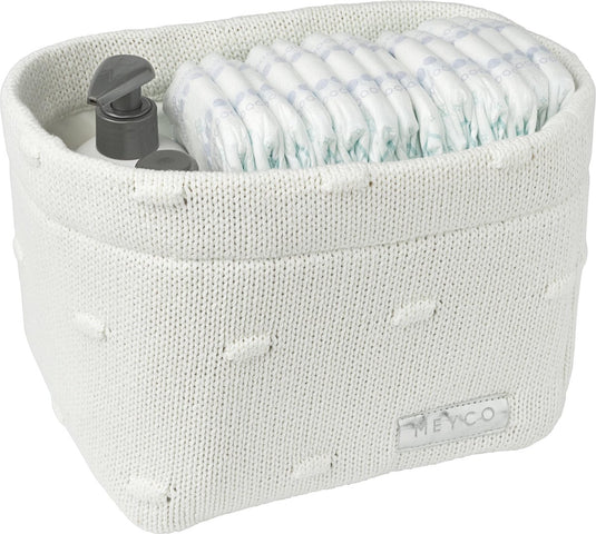 Meyco baby knots commodemandje - offwhite - small
