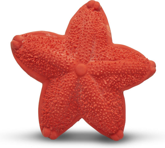 Lanco toys lanco sensory rubberen bijtspeeltje - zeester - rood