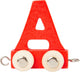 Small foot - houten lettertrein rood - a - 12 stuks