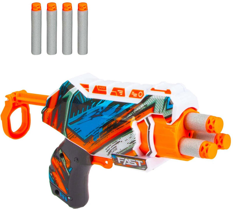 Load image into Gallery viewer, Toi-toys foam strikex afschietpistool nano blaster met 4 foampijlen
