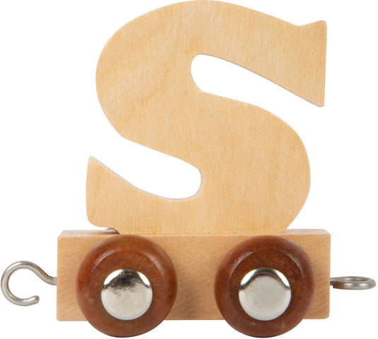 Small foot - houten lettertrein - s - 12 stuks