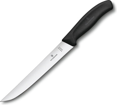 Victorinox swiss classic vleesmes - 18cm - rvs fibrox - zwart