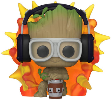 Funko i am groot - marvel pop! groot with detonator 9 cm verzamelfiguur - multicolours
