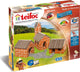 Teifoc ® bouwdoos – dorp – 155 onderdelen – echte mini bakstenen met cement, kom en troffel – bouwpakket voor kinderen vanaf 6 jaar