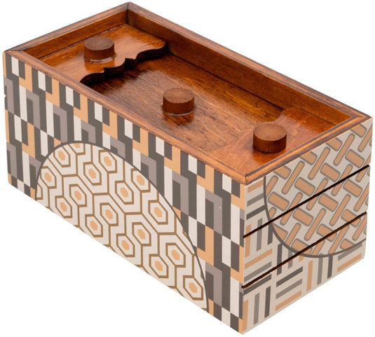 Philos puzzeldoos autumn - geheime houten breinbreker cadeau.