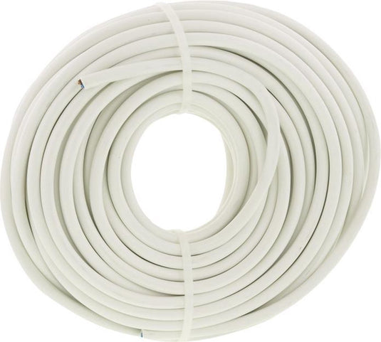 Elro huishoudkabel vmvl 2 x 1,0 wit 25 m