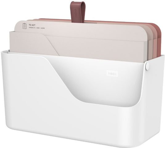 Rotho my paper documentenorganizer plus wit, met rode inleggers, a4 formaat, (34,5x15,2x28,7cm)