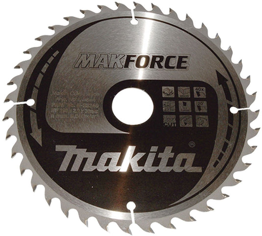 Makita cirkelzaagblad voor hout | makforce | ø190mm asgat 30mm 40t - b-32340
