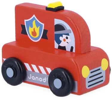Janod - cross roads - houten brandweerwagen