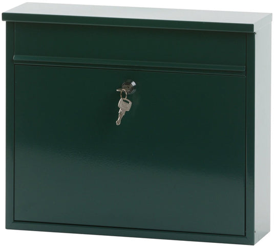 V-part - wandbrievenbus granadan - galvanized steel powder coated - groen - brievenbus