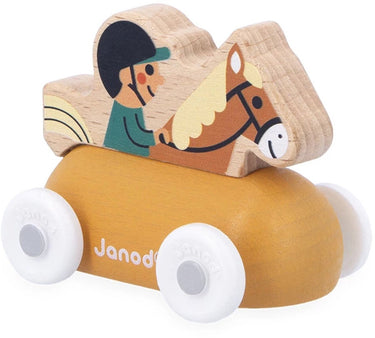 Janod - cross roads - houten ruiterwagen