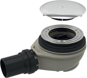 Geberit douchesifon - voor douchebak - met afvoeropening d - 90mm - voor douchebak - zonder overloop - verchroomd chroom