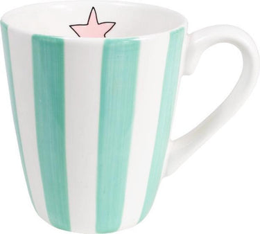 Blond amsterdam uni mint streep mok - 0,35 l
