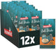 Rosewood deli sticks zalm kip - mousse kattensnack - zacht rijk aan vitamines - zonder toegevoegd zout of suiker - 12 zakjes met 5 sticks à 15g