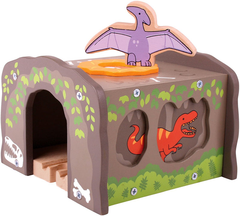 Load image into Gallery viewer, Bigjigs houten t-rex tunnel
