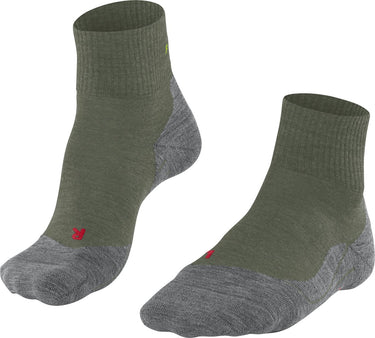 Falke tk5 short anti-blaar dun wol functioneel materiaal wandelsokken heren groen - maat 42-43