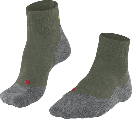Falke tk5 short anti-blaar dun wol functioneel materiaal wandelsokken heren groen - maat 46-48