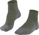 Falke tk5 short anti-blaar dun wol functioneel materiaal wandelsokken heren groen - maat 46-48