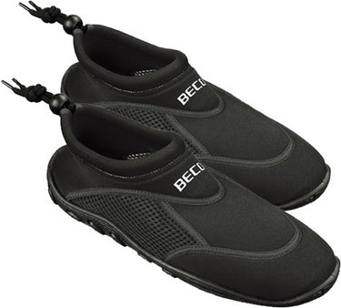 Beco waterschoenen surfschoenen - neopreen - volwassenen - rubber zool 41 zwart zwart