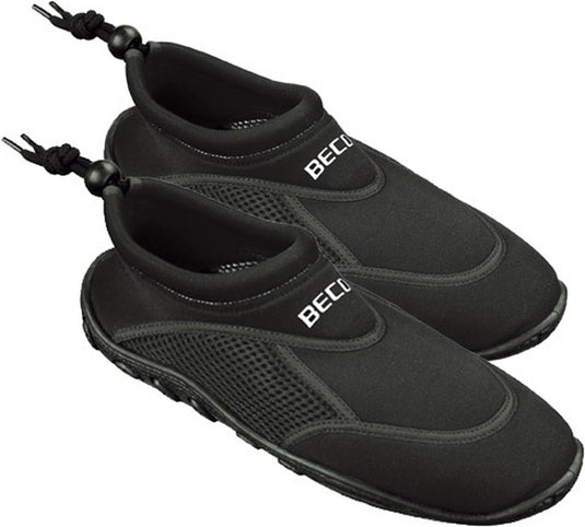Beco waterschoenen surfschoenen - neopreen - volwassenen - rubber zool 41 zwart zwart
