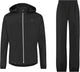 Agu go regenpak essential unisex - zwart - l - dames heren - waterdicht ademend