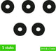 Gimeg pakkingring rubber kombi - 5 stuks - zwart