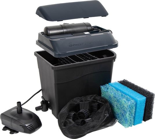 Ubbink - smartclear 6000 plusset - 2 kamer oeverfilter incl. proline 1900 pomp en uvc 7w