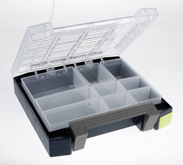 Raaco assortimentsdoos - boxxser 55 - met 9 inzetbakjes - 224 x 241 x 55 mm - 138277
