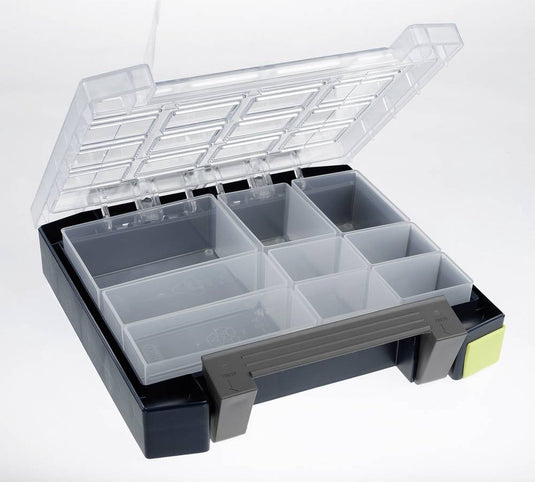 Raaco assortimentsdoos - boxxser 55 - met 9 inzetbakjes - 224 x 241 x 55 mm - 138277
