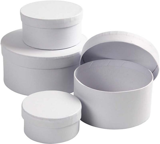 Creativ company https: www.cchobby.nl ronde-dozen-afm-8x4-10x5-12x6-14x7-cm-wit-4-stuk-1-set