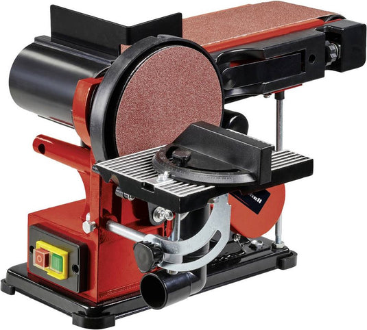 Einhell elektrische band- en schijfschuurmachine tc-us 380 - 380 w - schuurbandsnelheid 292 m min - toerental schijfschuurmachine 1.450 t min - incl. 1x schuurband k80 en 1x schuurschijf k80