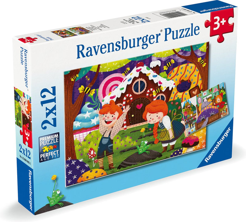 Load image into Gallery viewer, Ravensburger puzzel - sprookjes 2x12 stukjes
