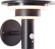 Brilliant garvina - buiten wandlamp - led 3w - solar - 430 lm - 3000k - ip44 - zwart